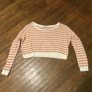 Knit cropped top sweater